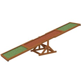 Wooden Dog Agility Seesaw for Training and Exercise, Weather Resistant
