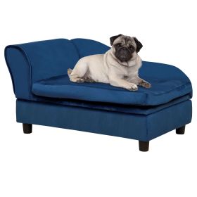 Pet Sofa Bed with Storage, Cushy Couch for Cats and Small Dogs, Soft Foam Couch,