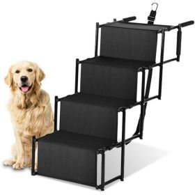 Dog Stairs (Option: Black)